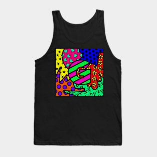 Alphabet Series - Letter G - Bright and Bold Initial Letters Tank Top